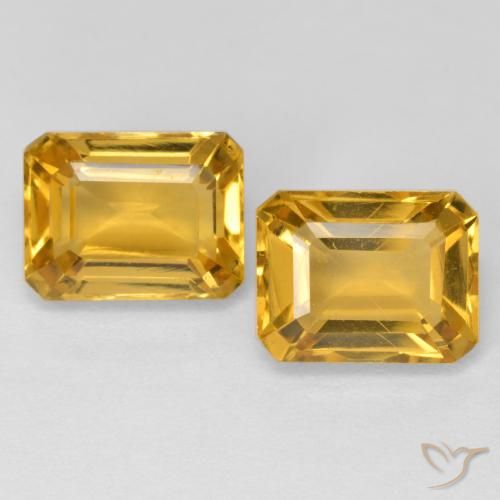 Shop natural 3.43ct Orange doré profond Citrine gems, Octogone / coupe Émeraude, from Brésil at GemSelect. In stock, global shipping!