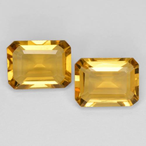 Achetez naturel 2,70ct doré citrine gems, taille émeraude, en provenance brésil chez gemselect. en stock, livraison internationale!