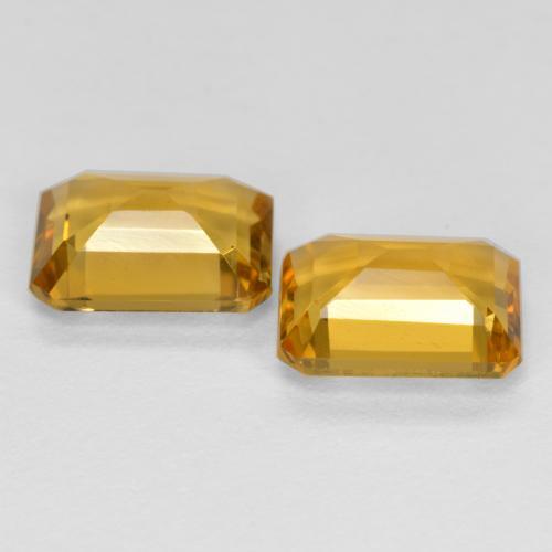 Achetez naturel 2,70ct doré citrine gems, taille émeraude, en provenance brésil chez gemselect. en stock, livraison internationale!