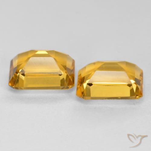 Shop natural 2.93ct Doré moyen-foncé Citrine gems, Octogone / coupe Émeraude, from Brésil at GemSelect. In stock, global shipping!