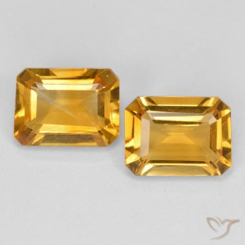 Shop natural 2.55ct Orange doré profond Citrine gems, Octogone / coupe Émeraude, from Brésil at GemSelect. In stock, global shipping!
