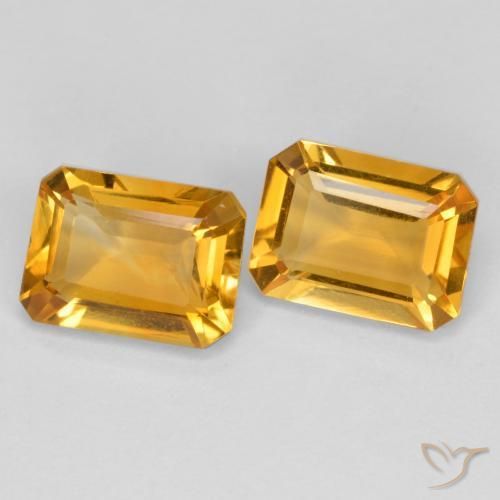 Shop natural 2.55ct Orange doré profond Citrine gems, Octogone / coupe Émeraude, from Brésil at GemSelect. In stock, global shipping!