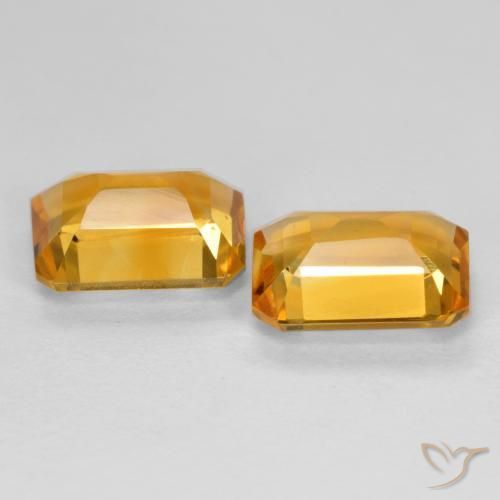 Shop natural 2.55ct Orange doré profond Citrine gems, Octogone / coupe Émeraude, from Brésil at GemSelect. In stock, global shipping!