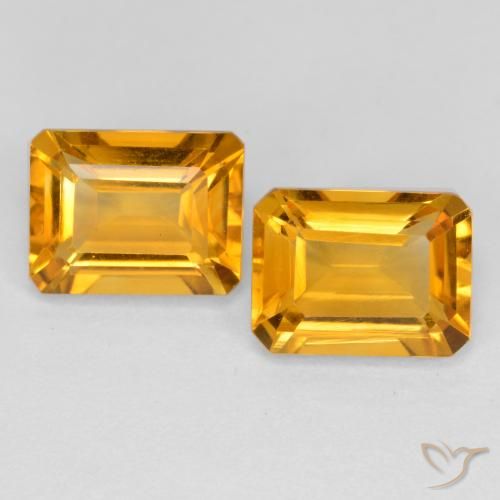 Shop natural 3.02ct Doré foncé Citrine gems, Octogone / coupe Émeraude, from Brésil at GemSelect. In stock, global shipping!