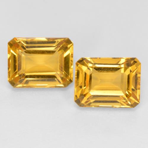 Achetez naturel 3,53ct doré citrine gems, taille émeraude, en provenance brésil chez gemselect. en stock, livraison internationale!
