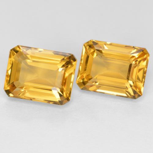 Achetez naturel 3,53ct doré citrine gems, taille émeraude, en provenance brésil chez gemselect. en stock, livraison internationale!