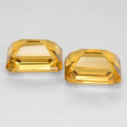 Achetez naturel 3,53ct doré citrine gems, taille émeraude, en provenance brésil chez gemselect. en stock, livraison internationale!