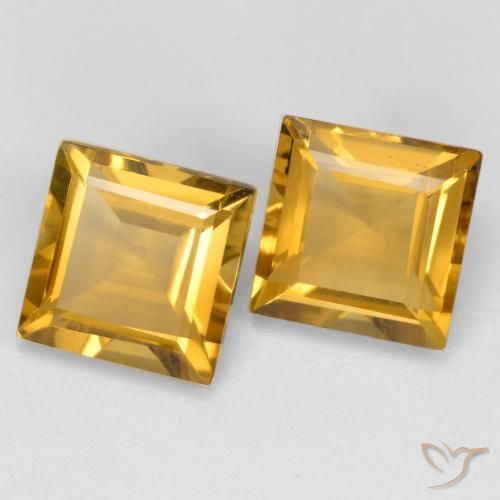Shop natural 3.34ct Doré Citrine gems, Carré, from Brésil at GemSelect. In stock, global shipping!