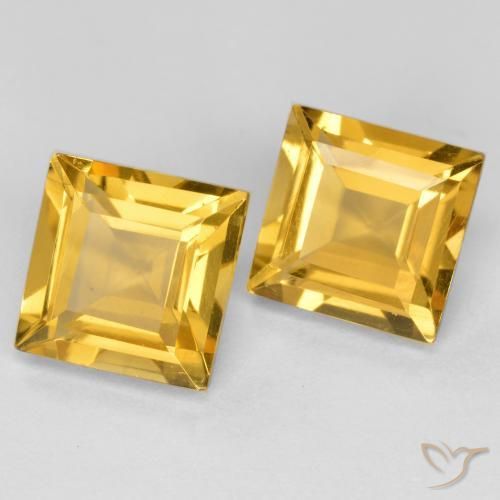 Shop natural 3.12ct Doré moyen Citrine gems, Carré, from Brésil at GemSelect. In stock, global shipping!