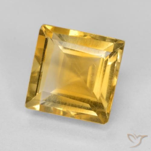 Citrine Doré naturelle Carré, 1.68 ct, VS