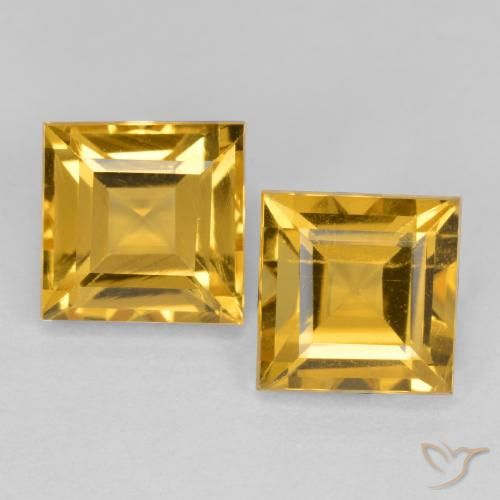 Shop natural 3.28ct Doré moyen Citrine gems, Carré, from Brésil at GemSelect. In stock, global shipping!