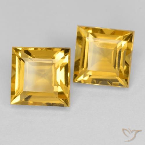 Shop natural 3.28ct Doré moyen Citrine gems, Carré, from Brésil at GemSelect. In stock, global shipping!