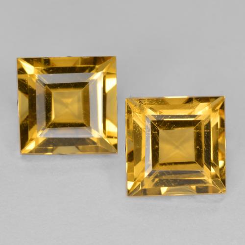 Achetez naturel 3.01ct Doré profond Citrine gems, Carré, En provenance Brésil chez GemSelect. En stock, livraison internationale!
