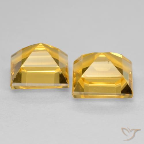 Shop natural 3.30ct Doré profond Citrine gems, Carré, from Brésil at GemSelect. In stock, global shipping!