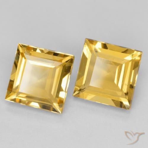 Shop natural 2.94ct Doré moyen Citrine gems, Carré, from Brésil at GemSelect. In stock, global shipping!