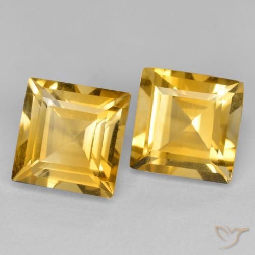 Shop natural 3.25ct Doré Citrine gems, Carré, from Brésil at GemSelect. In stock, global shipping!