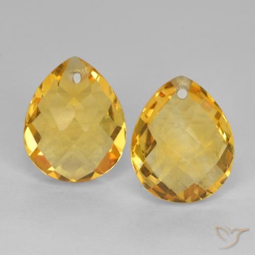 Shop natural 7.95ct Orange Doré Citrine gems, En forme de poire, from Brésil at GemSelect. In stock, global shipping!