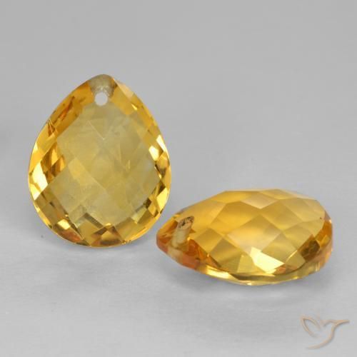 Shop natural 7.95ct Orange Doré Citrine gems, En forme de poire, from Brésil at GemSelect. In stock, global shipping!