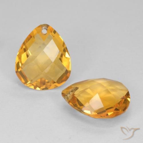 Shop natural 6.71ct Doré foncé Citrine gems, En forme de poire, from Brésil at GemSelect. In stock, global shipping!