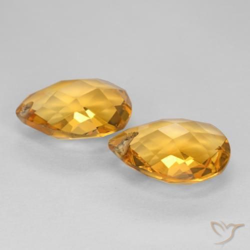 Shop natural 6.71ct Doré foncé Citrine gems, En forme de poire, from Brésil at GemSelect. In stock, global shipping!