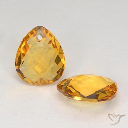 Shop natural 7.19ct Doré foncé Citrine gems, En forme de poire, from Brésil at GemSelect. In stock, global shipping!