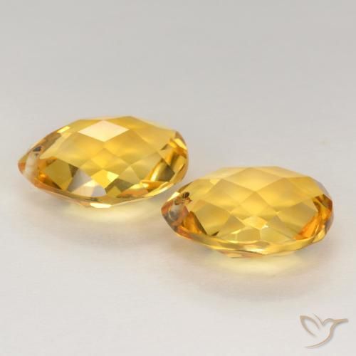 Shop natural 7.58ct Doré moyen-foncé Citrine gems, En forme de poire, from Brésil at GemSelect. In stock, global shipping!