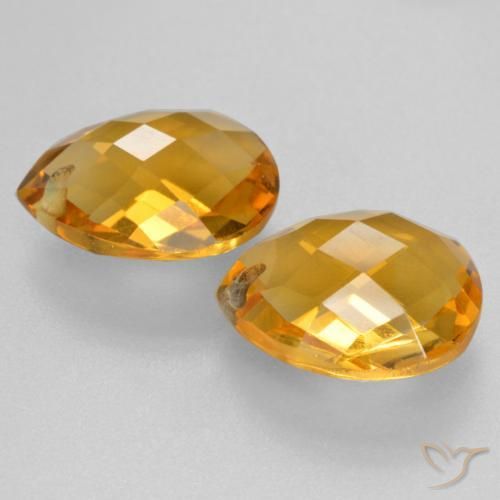 Achetez naturel 6,78ct doré citrine gems, en forme de poire, en provenance brésil chez gemselect. en stock, livraison internationale!
