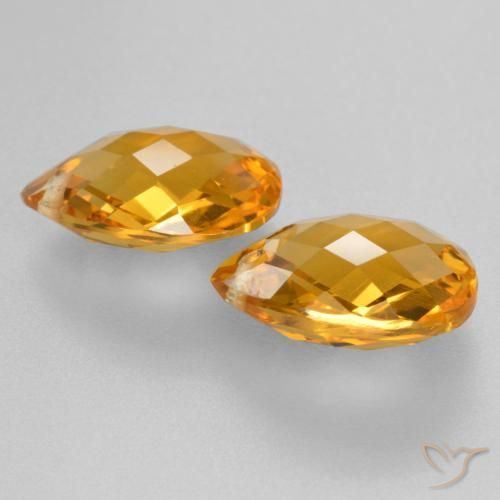 Shop natural 7.14ct Doré-orange foncé Citrine gems, En forme de poire, from Brésil at GemSelect. In stock, global shipping!