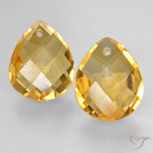 Shop natural 7.73ct Doré moyen-foncé Citrine gems, En forme de poire, from Brésil at GemSelect. In stock, global shipping!