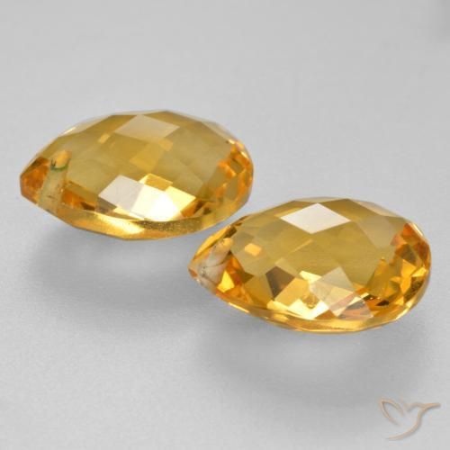 Shop natural 7.54ct Doré profond Citrine gems, En forme de poire, from Brésil at GemSelect. In stock, global shipping!