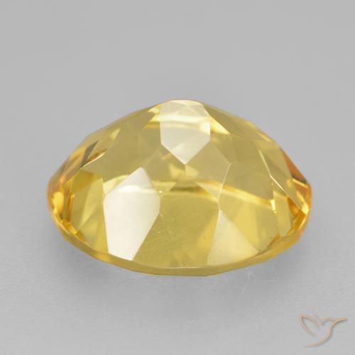 Citrine Orange Doré naturelle ovale, 4.38 ct, VVS-VS