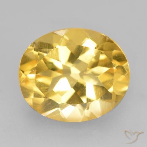 4.66ct Naturel Orange Doré Citrine, ovale, VS