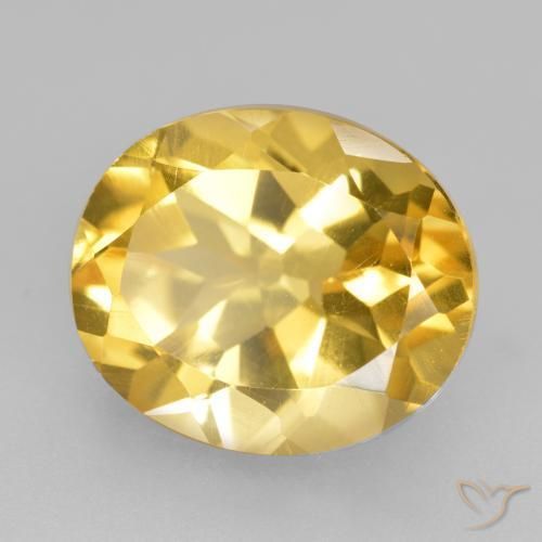 Citrine Orange Doré naturelle ovale, 4.66 ct, VS