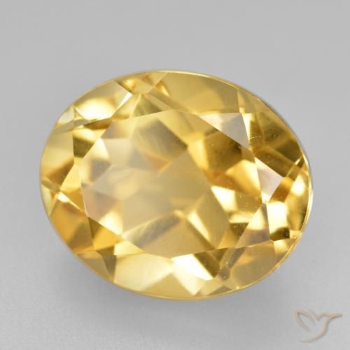 Citrine Orange Doré naturelle ovale, 5.01 ct, VVS-VS