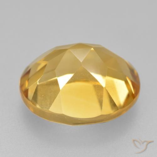 Citrine Orange Doré naturelle ovale, 5.01 ct, VVS-VS
