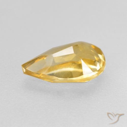Citrine Or naturelle En forme de poire, 0.75 ct, VS