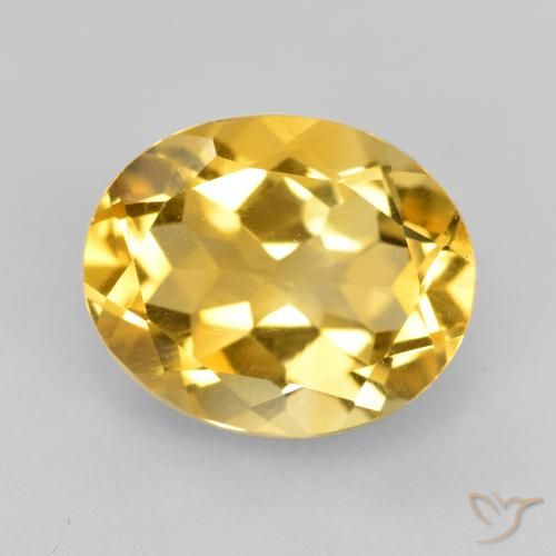 4.42ct Naturel Doré Citrine, ovale, VVS-VS