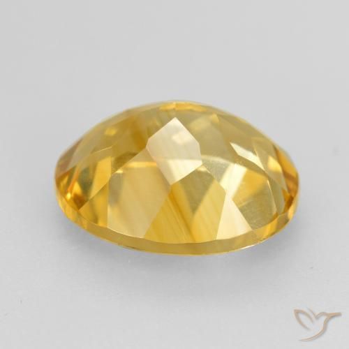 Citrine Doré naturelle ovale, 4.42 ct, VVS-VS