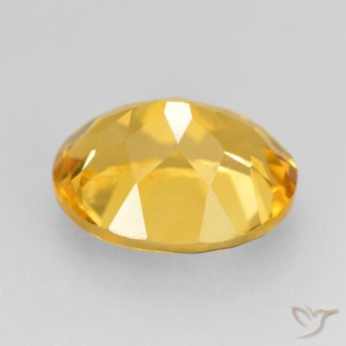 Citrine Or moyen naturelle ovale, 4.62 ct, VVS-VS