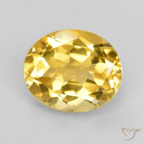 Citrine Doré naturelle ovale, 4.57 ct, VVS-VS