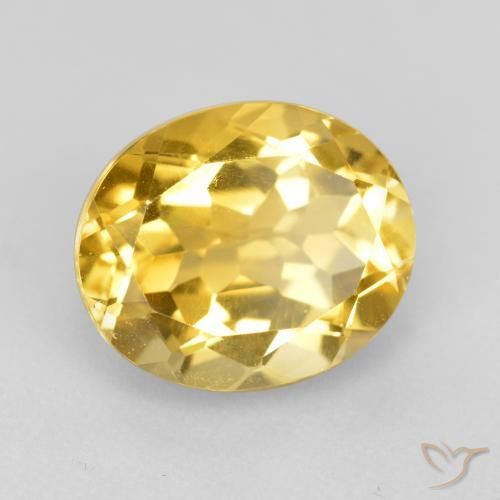 Citrine Doré naturelle ovale, 4.57 ct, VVS-VS
