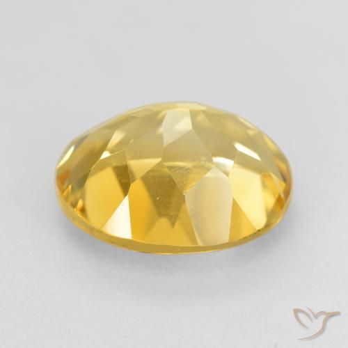 Citrine Doré naturelle ovale, 4.57 ct, VVS-VS