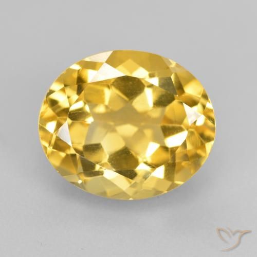 Citrine Doré naturelle ovale, 5.04 ct, VVS-VS
