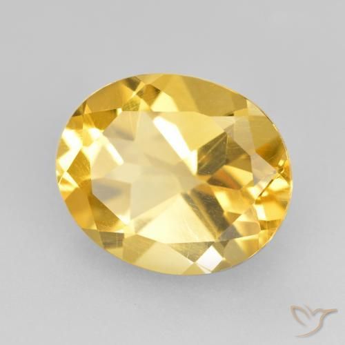 Citrine Doré naturelle ovale, 4.43 ct, VVS-VS