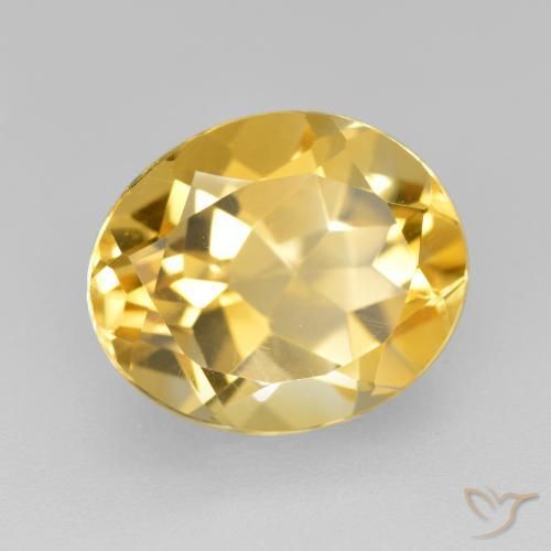 Citrine Doré naturelle ovale, 4.38 ct, VVS-VS