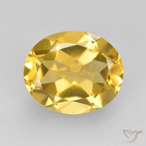 Citrine Doré naturelle ovale, 4.07 ct, VVS-VS