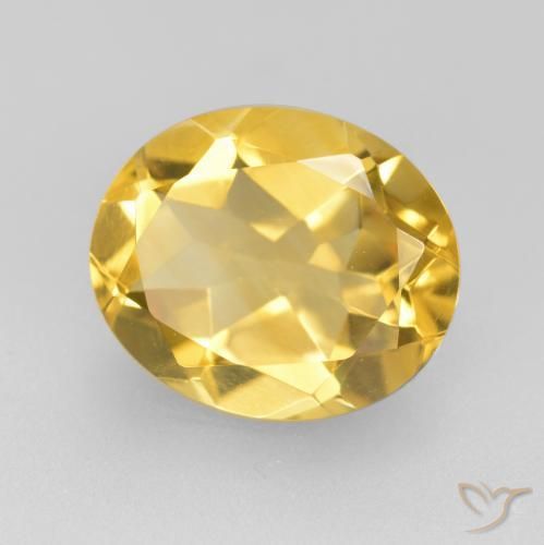 Citrine Doré naturelle ovale, 4.07 ct, VVS-VS