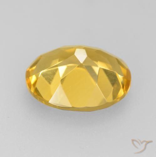 Citrine Doré naturelle ovale, 4.07 ct, VVS-VS