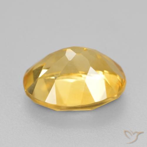 Citrine Orange Doré naturelle ovale, 1.91 ct, VS