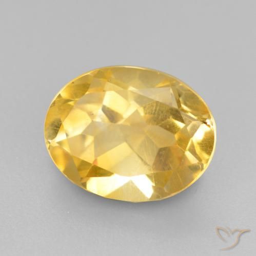 Citrine Or moyen naturelle ovale, 1.84 ct, VS